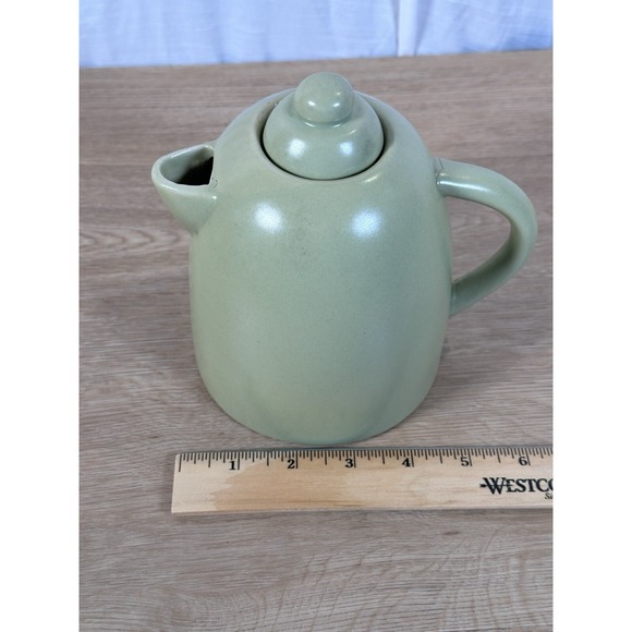 MSRF, Inc Ceramic Coffee Pot Tea Pot Green Lidded Pottery - Picture 8 of 8